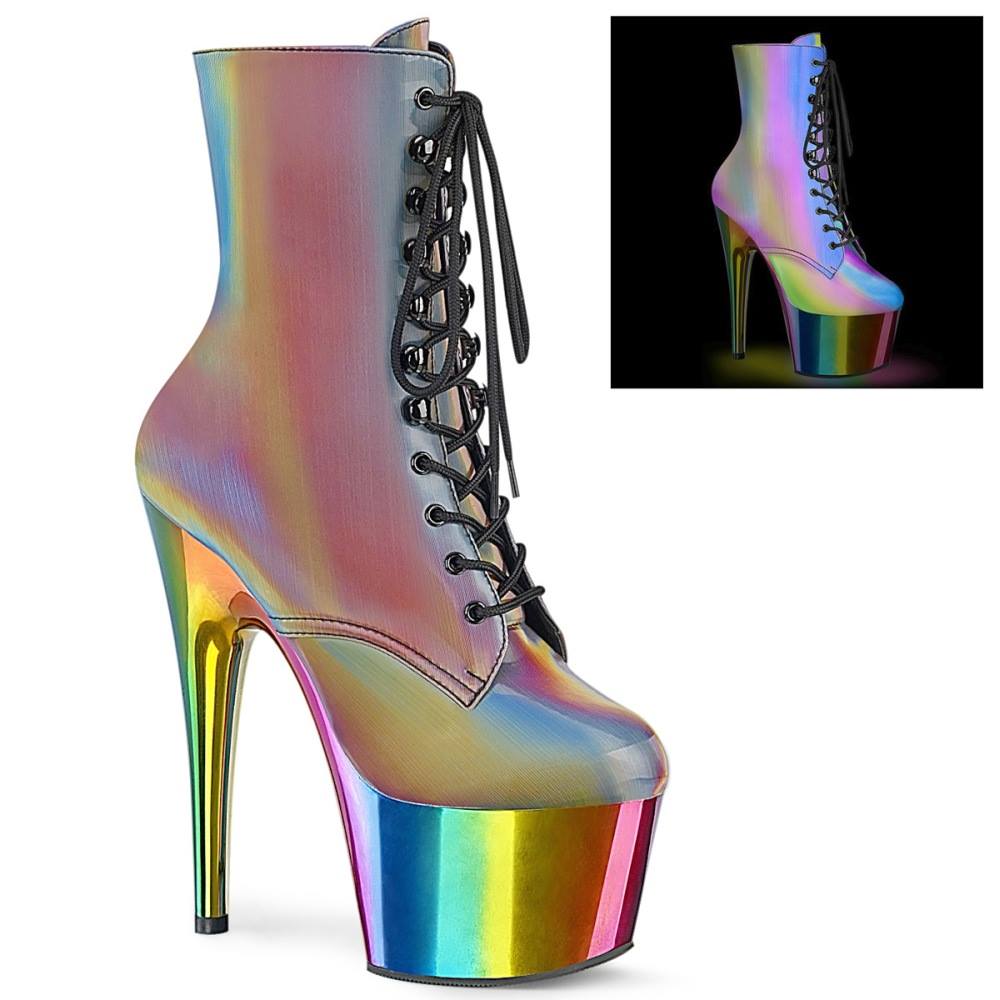 Pleaser - ADORE1020RCREFL Bottes de plateforme, Pole dance chaussures - Chaussures de pole dance - Multicolore Product image